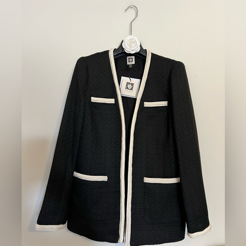 🛍️NWT Anne Klein🛍️ Women's Elegant Tweed Blazer - Picture 3 of 7